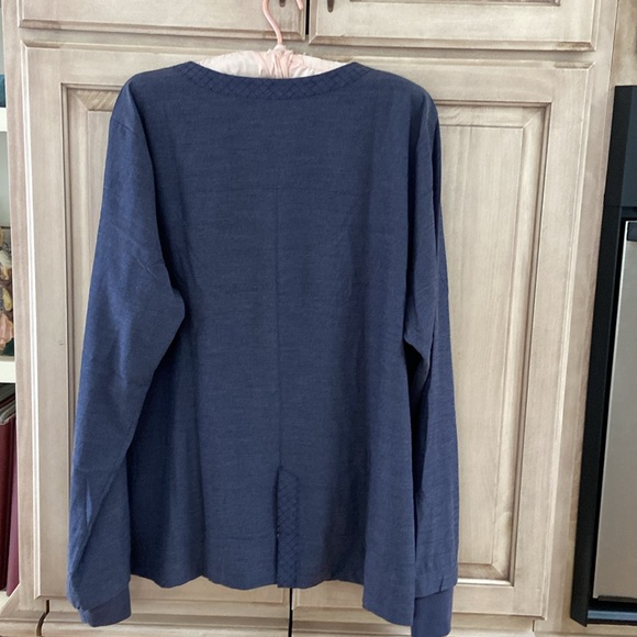 Vera Bradley lab jacket nurse top sz XL blue gray - Picture 5 of 10